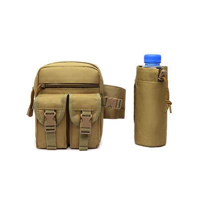 Sac à dos multicolore pour camping en plein air avec sac à bouteille d'eau de type ceinture et motif