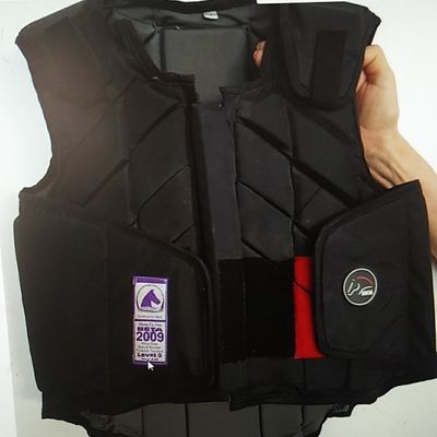 Certification CE Veste pour le corps des cavaliers noirs pour des soins et une protection légers