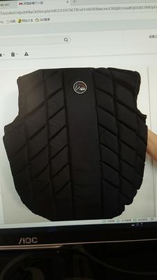 Certification CE Veste pour le corps des cavaliers noirs pour des soins et une protection légers