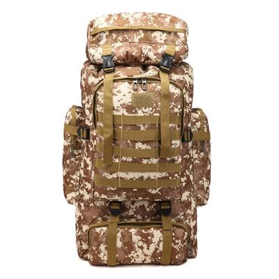 Polyester revêtement 80L grande capacité camping randonnée sac à dos pour les voyages et le trekking