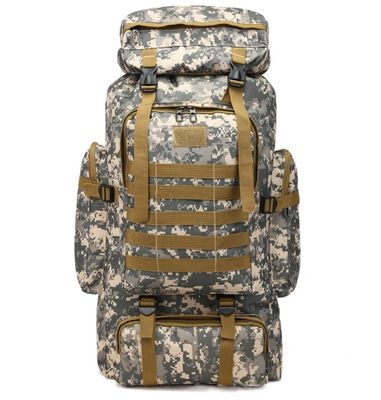 Polyester revêtement 80L grande capacité camping randonnée sac à dos pour les voyages et le trekking