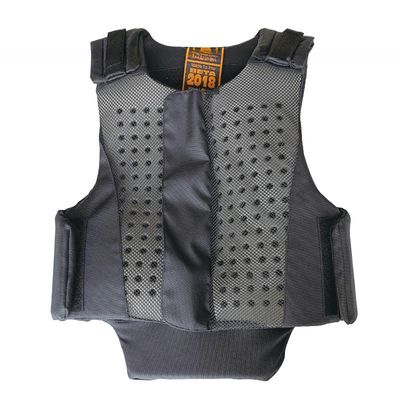Veste noire pour enfants certifiée en mousse pour les activités d'équitation en plein air