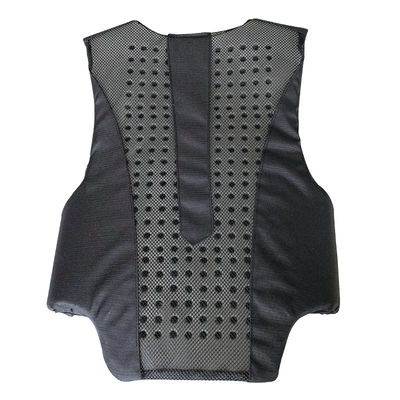 Veste noire pour enfants certifiée en mousse pour les activités d'équitation en plein air