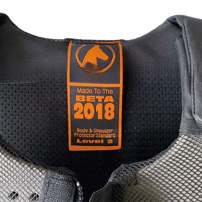 Veste noire pour enfants certifiée en mousse pour les activités d'équitation en plein air