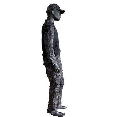 T-shirt tricoté à manches longues en polyester/coton pour homme Uniforme costume de grenouille en couleur personnalisée