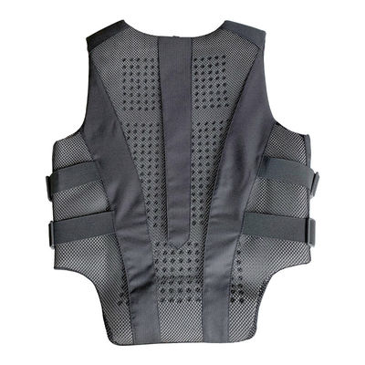 Veste équestre certifiée noire 2XL en textures mousseuses pour l'équitation en plein air