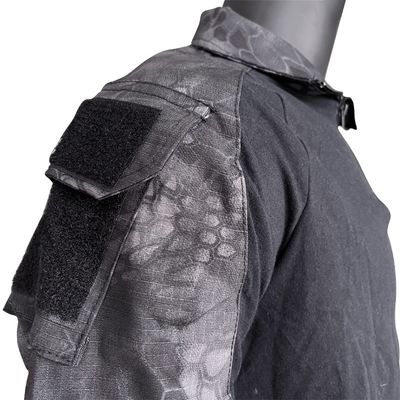T-shirt tricoté à manches longues en polyester/coton pour homme Uniforme costume de grenouille en couleur personnalisée