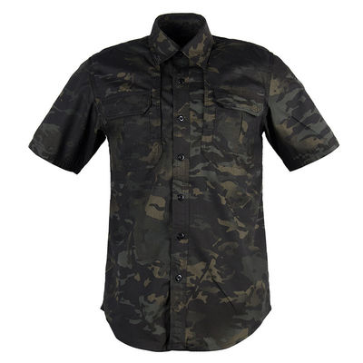 Shirt d'entraînement en style vert militaire pour un poids léger résistant à l'usure respirant