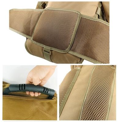 Sac de camping 70L Sac à dos kaki de grande capacité pour les voyages de chasse en plein air