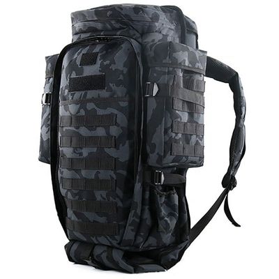 Sac de camping 70L Sac à dos kaki de grande capacité pour les voyages de chasse en plein air