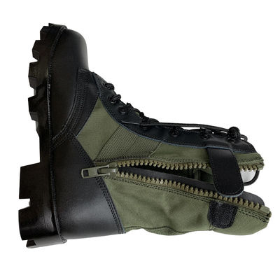 Chaussures de randonnée vertes confortables pour hommes avec semelle en caoutchouc durable et cuir oxford