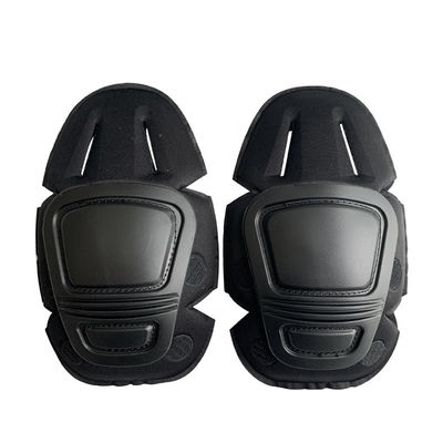 Protection professionnelle de la grenouille Des coussinets pour genou et coude Polyester noir flexible pour la sécurité