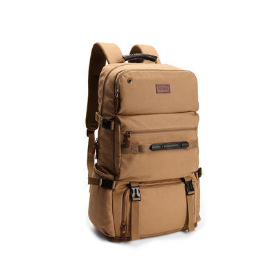 Sac à dos en toile extensible fermeture à fermeture à glissière pour hommes sac d'extérieur léger et durable