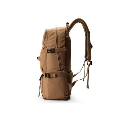 Sac à dos en toile extensible fermeture à fermeture à glissière pour hommes sac d'extérieur léger et durable