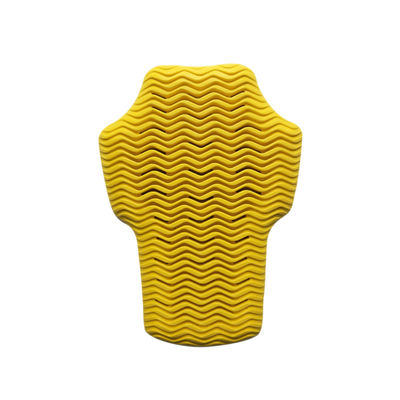 Insert de veste de moto en PU à mémoire jaune douce et respirante avec fonction antidérapante