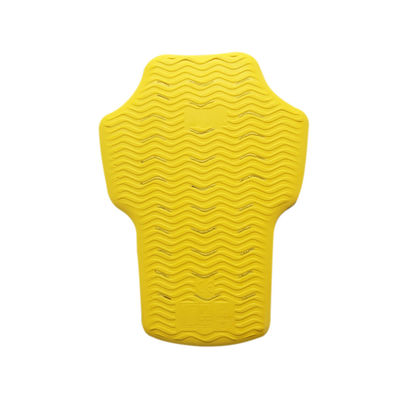 Insert de veste de moto en PU à mémoire jaune douce et respirante avec fonction antidérapante