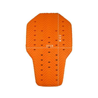 Insert de veste de moto en PU à mémoire jaune douce et respirante avec fonction antidérapante