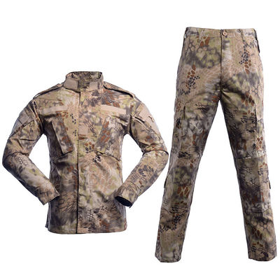 Fusion sans couture en plein air randonnée Travail de formation Costume à manches longues Chemises Pantalon ACU Hommes Uniforme de camouflage
