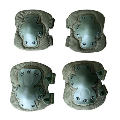 Protection verte Confortable Black Hawk coude et genou coussinets avec 6 trous de coquille dur