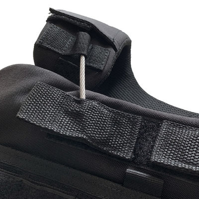 Veste d'entraînement S-XXL noire pour sports de plein air avec équipement essentiel du système de décharge rapide