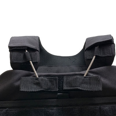 Veste d'entraînement S-XXL noire pour sports de plein air avec équipement essentiel du système de décharge rapide