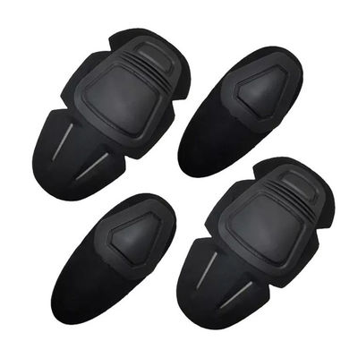 Équipement de protection professionnel Vêtement de grenouille en polyester noir Colis de genou et support de coude