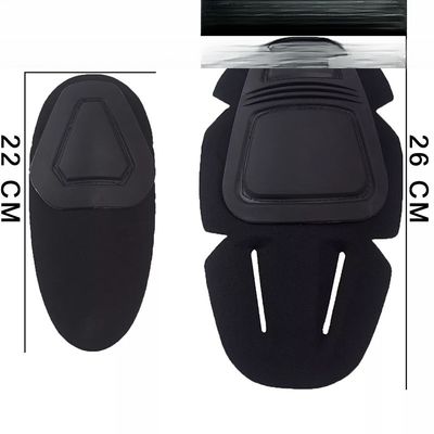 Équipement de protection professionnel Vêtement de grenouille en polyester noir Colis de genou et support de coude