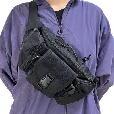 Sac à poitrine multifonctionnel Fanny Bag pour hommes Sports en plein air Sac à taille étanche Tourisme cycliste Cours