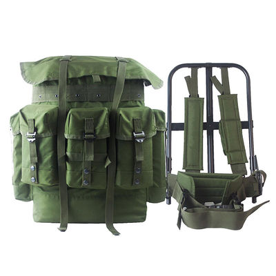Sac à dos d'alpinisme imperméable à l'eau avec cadre en aluminium cadre en fer et grande capacité