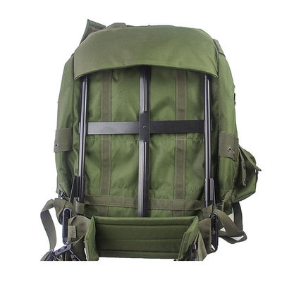 Sac à dos d'alpinisme imperméable à l'eau avec cadre en aluminium cadre en fer et grande capacité