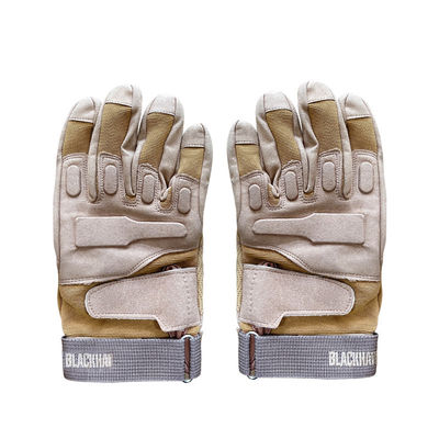 Des gants de randonnée bleus à demi-doigt avec un design respirant et résistant aux intempéries
