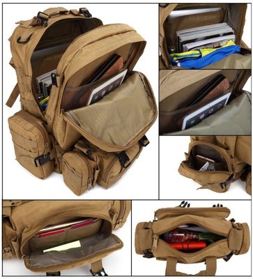 Sac à dos en tissu oxford 55L 600D étanche à l'eau et à l'humidité pour les activités sportives
