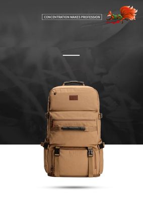 Sac de voyage en toile revêtu de tissu oxford à densité 60L étanche à l'eau et à l'humidité
