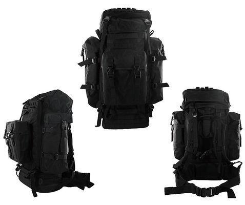 Sac à dos d'entraînement extérieur fermeture à fermeture à glissière avec système Molle et porte-bouteille à eau
