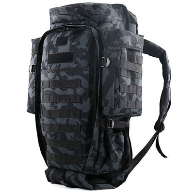 Sac à dos d'alpinisme de haute capacité de 70L avec logo en tissu résistant à l'eau et respirant