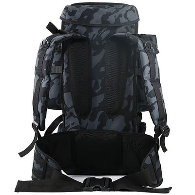 Sac à dos d'alpinisme de haute capacité de 70L avec logo en tissu résistant à l'eau et respirant