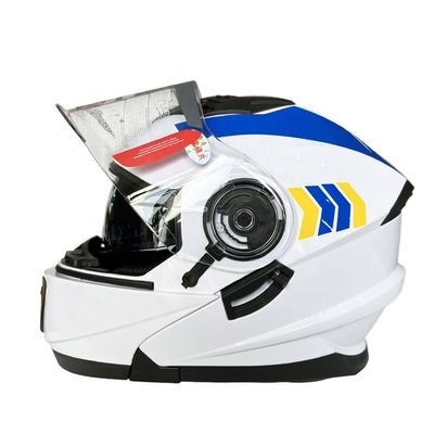 Casque de conduite à moto ABS Full Face Shield pour la saison universelle sans motif
