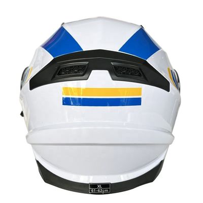 Casque de conduite à moto ABS Full Face Shield pour la saison universelle sans motif