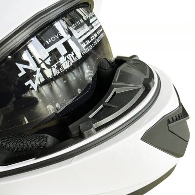 Casque de conduite à moto ABS Full Face Shield pour la saison universelle sans motif