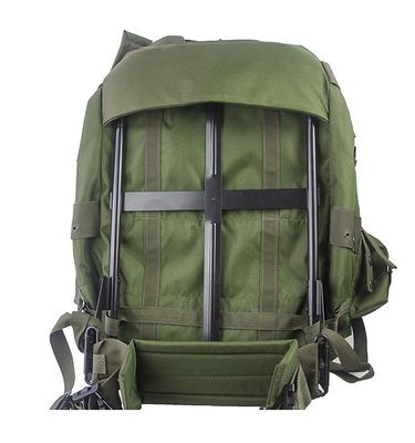 Spécial pour les voyages en plein air Grand sac à dos vert unisexe avec poignée rétractable