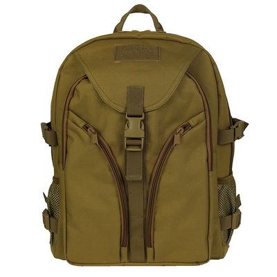 Sac à dos spécial pour les voyages en plein air en kaki avec poignée rétractable et grande capacité
