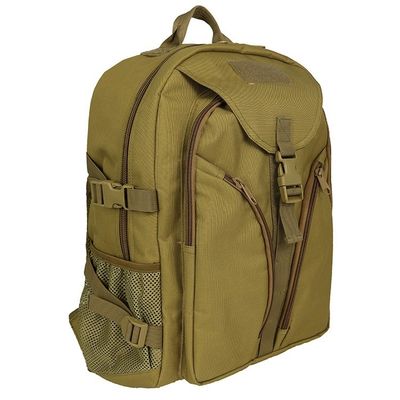 Sac à dos spécial pour les voyages en plein air en kaki avec poignée rétractable et grande capacité