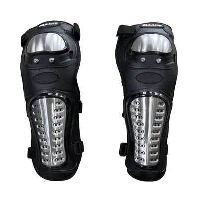 Gardiens de bras et de coudes de course de motocyclettes en coque métallique et en tissu oxford pour la protection