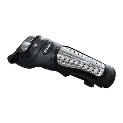 Gardiens de bras et de coudes de course de motocyclettes en coque métallique et en tissu oxford pour la protection