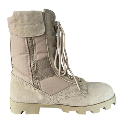 36-47 Bottes de sécurité en cuir suède rugueux en dentelle haute avec chapeau dur et semelle en caoutchouc écrasant