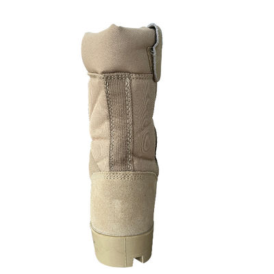 36-47 Bottes de sécurité en cuir suède rugueux en dentelle haute avec chapeau dur et semelle en caoutchouc écrasant