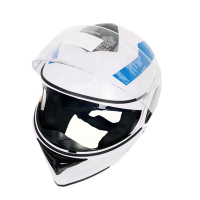 Casque de vélo de moto à visage complet Visors PC pour vélo de rue de taille XL Casque ABS de vélo de moto de tourisme