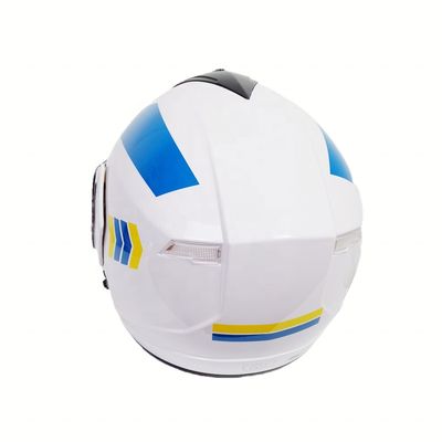 Casque de vélo de moto à visage complet Visors PC pour vélo de rue de taille XL Casque ABS de vélo de moto de tourisme