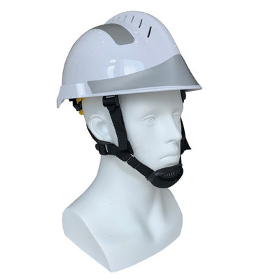 Casque anti-incendie de haute sécurité avec ABS blanc et visière courbe