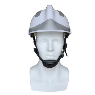 Casque anti-incendie de haute sécurité avec ABS blanc et visière courbe